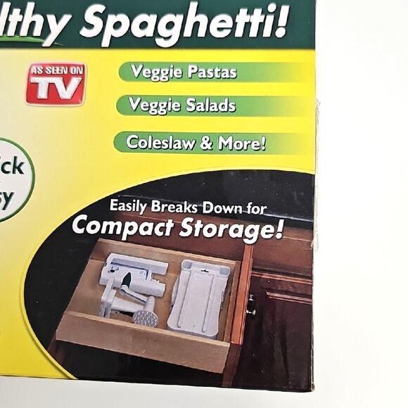 Veggetti Pro Spiral Table Top Vegetable Cutter Pasta Salad Coleslaw 3 SS Blades - Picture 13 of 13